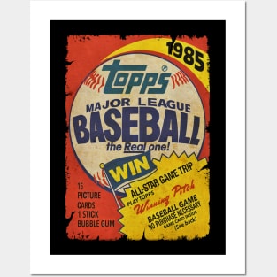 VINTAGE BASEBALL - TOPPS CARDS RETRO 1985 Posters and Art